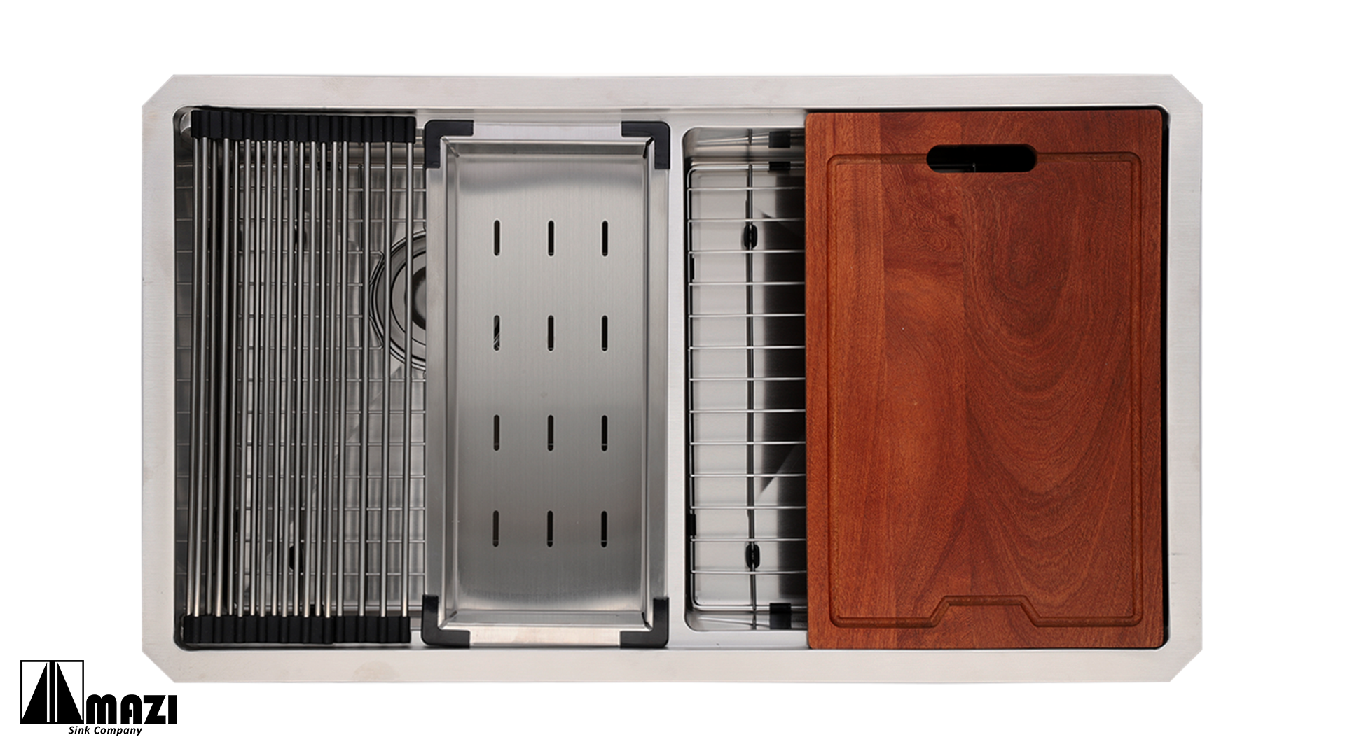 Stainless Steel Workstation Sink LHBE3219 – MAZI, Inc. Stainless Steel Workstation Sink LHBE3219 – MAZI, Inc.