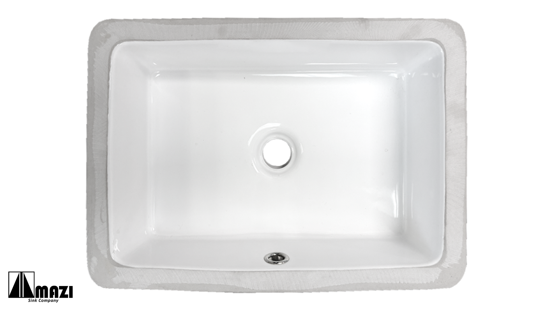 Ceramic Undermount Bathroom Sink N1510 – MAZI, Inc.