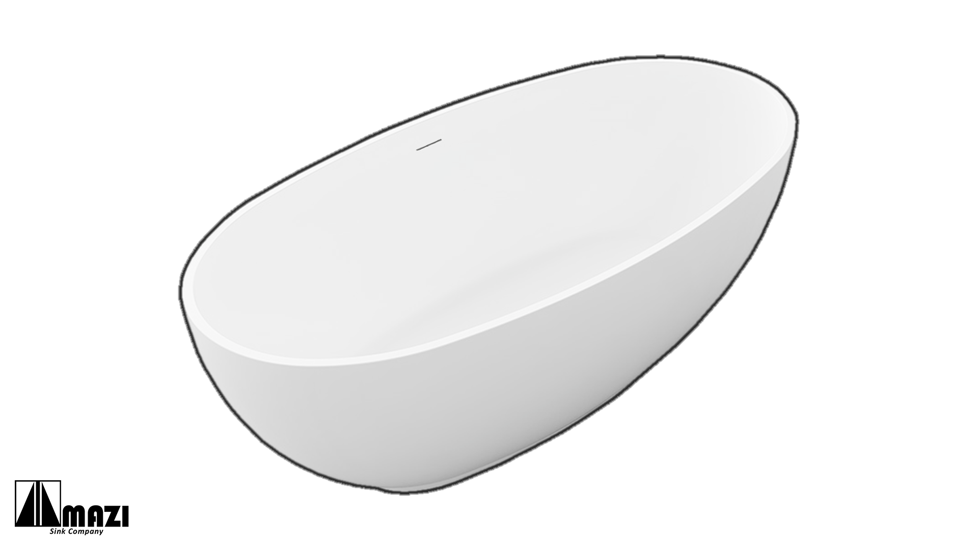 Freestanding Solid Surface Soaking Tub TW-8607 – MAZI, Inc. Freestanding Solid Surface Soaking Tub TW-8607 – MAZI, Inc.