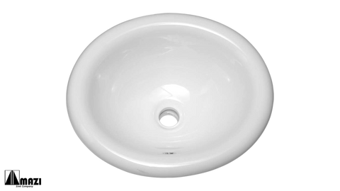 Ceramic Drop In Bathroom Sink 1004