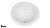 Ceramic Drop In Bathroom Sink 1011