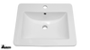 Ceramic Drop In Bathroom Sink 1645