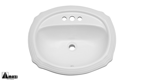 Ceramic Drop In Bathroom Sink 2319