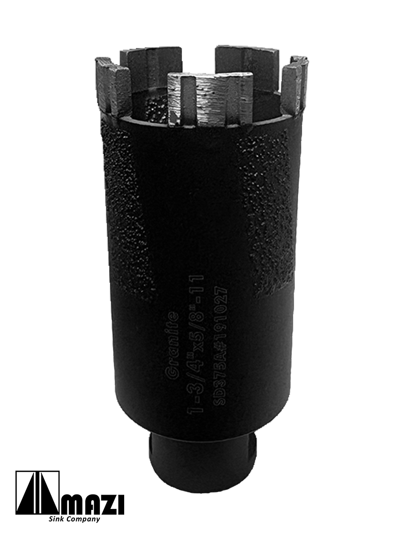 1-3/4" Vacuum-Brazed Turbo Segmented Core Bit