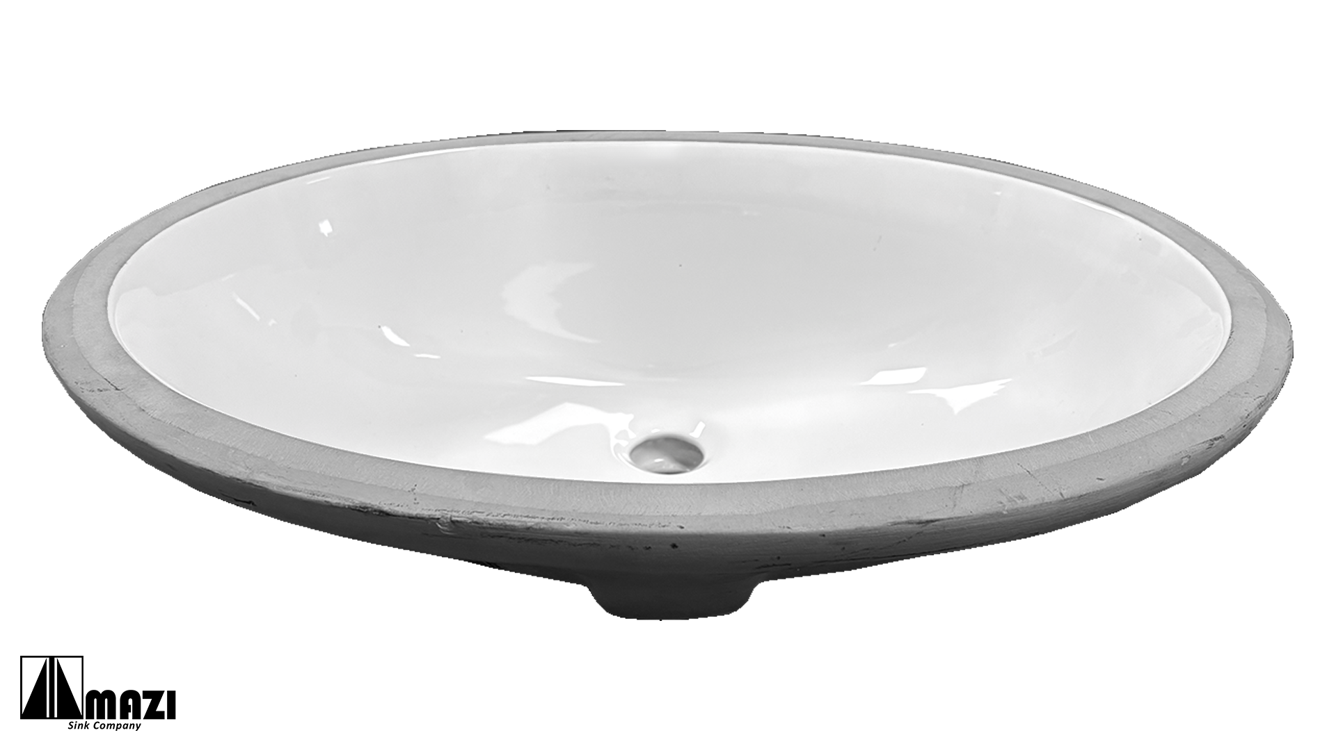 Ceramic Undermount Bathroom Sink 1600
