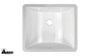Ceramic Undermount Bathroom Sink 1640