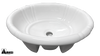 Ceramic Vessel Bathroom Sink 1815