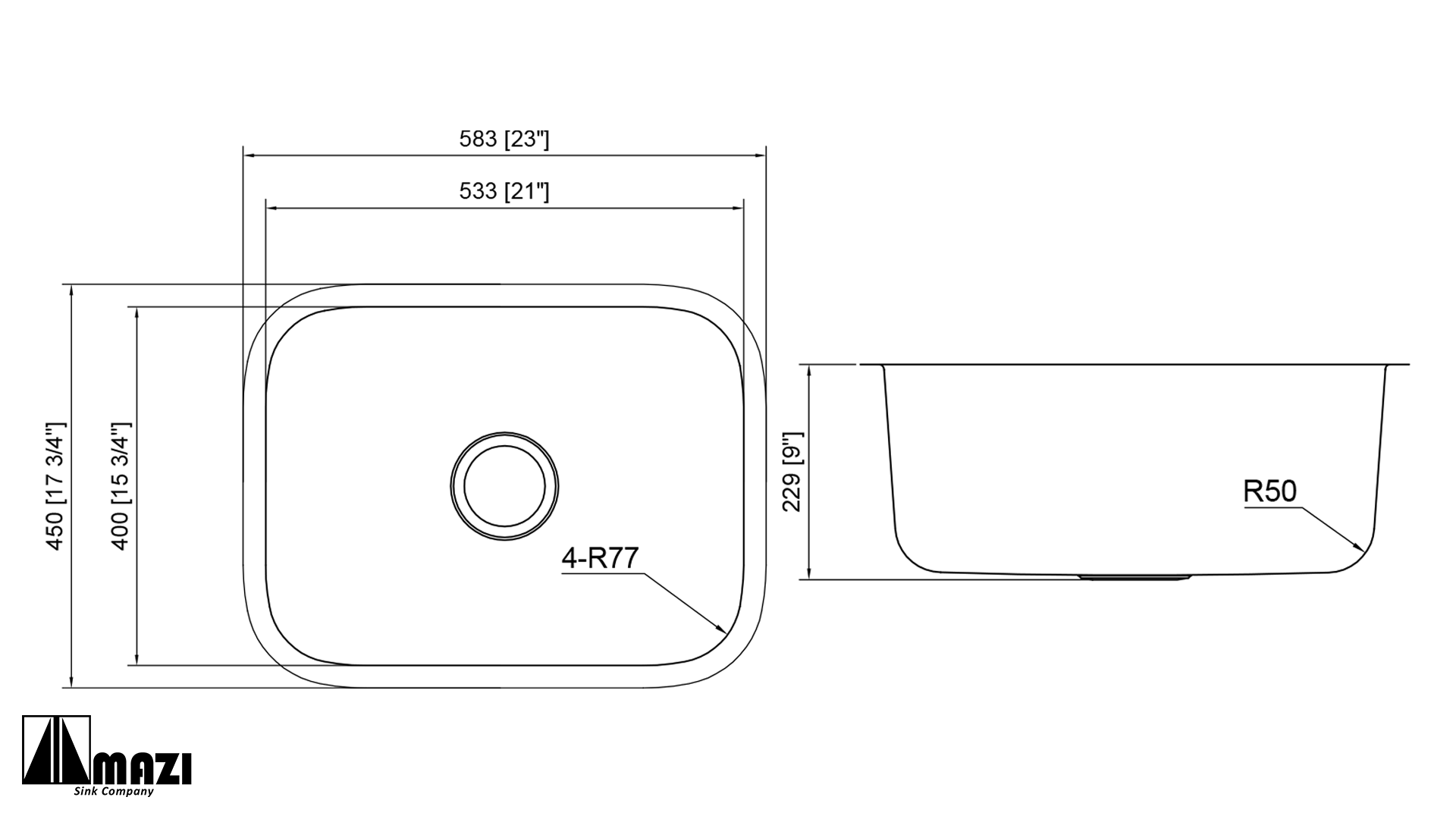 Stainless Steel Kitchen Sink 404