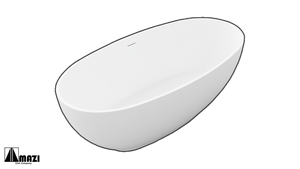 Freestanding Solid Surface Soaking Tub TW-8607 – MAZI, Inc. Freestanding Solid Surface Soaking Tub TW-8607 – MAZI, Inc.