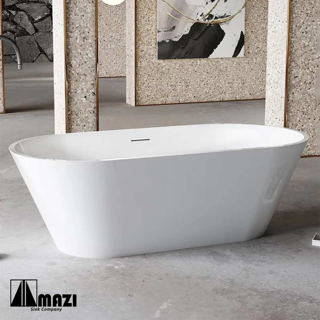 Freestanding Acrylic Soaking Tub XA-211 – MAZI, Inc. Freestanding Acrylic Soaking Tub XA-211 – MAZI, Inc.