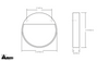 0496 BAU Handle - Brush Nickel