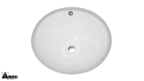 Ceramic Undermount Bathroom Sink 1609
