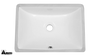 Ceramic Undermount Bathroom Sink 1633