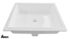 Ceramic Undermount Bathroom Sink 1645UM