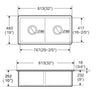 Ceramic Undermount Kitchen Sink 3219