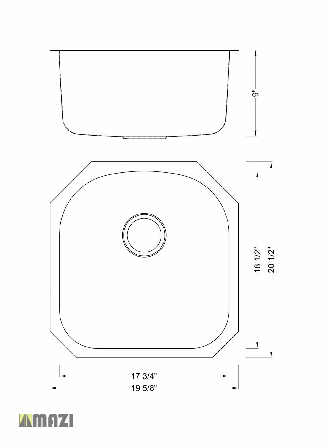 Stainless Steel Kitchen Sink 305