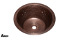 Copper Bathroom Sink CRBSFDL15