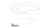 Copper Bathroom Sink 1306