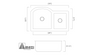 Copper Kitchen Sink 1512FL