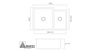 Copper Kitchen Sink 1553CF