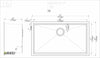 Stainless Steel Handmade Kitchen Sink HBS3219