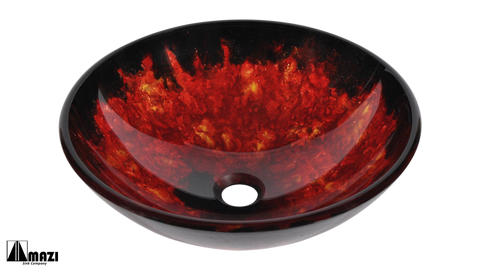 Glass Vessel Bathroom Sink N190