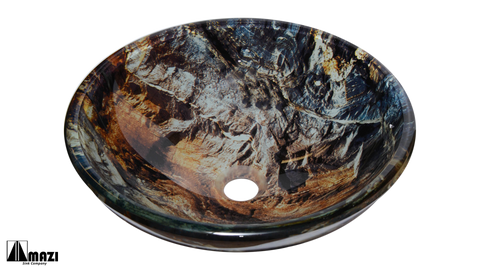Glass Vessel Bathroom Sink YHD314